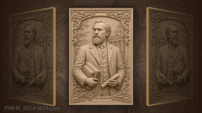 Человек с охапкой книг и свитком · собор Святого Петра