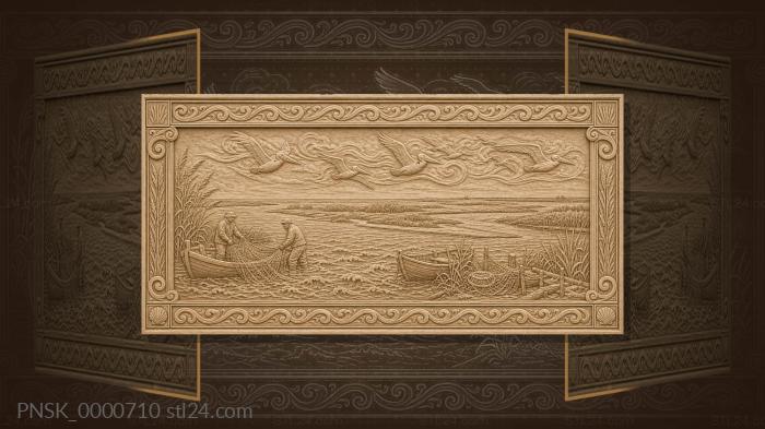 Азовские косы - море и камыши