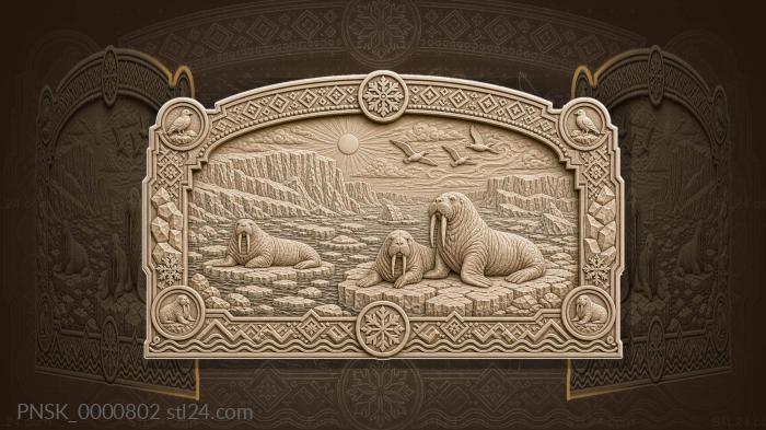 Земля Франца-Иосифа - ледники и моржи