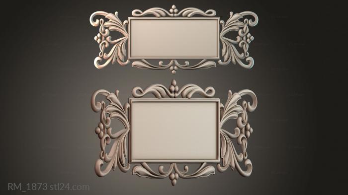 Mirrors and frames (Mirror frame pattern, RM_1873) 3D models for cnc