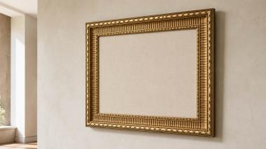 Baguette frame Elegant frame with a combination of geometric and relief pattern 3d model
