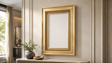Baguette frame Classic frame with clear relief 3d model