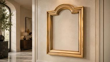 Baguette frame Arched frame with relief classic profile 3d model