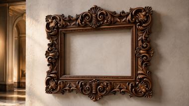 Decorative frames, framing Carved Venetian mirror frame with acanthus scrolls 3d model