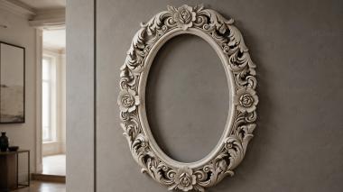 Decorative frames, framing Oval frame with rosettes and acanthus scrolls 3d model