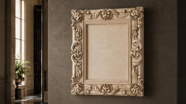 Decorative frames, framing Decorative frame with mascarons and acanthus 3d model