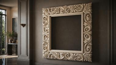Decorative frames, framing Mirror frame with volutes and palmettes 3d model