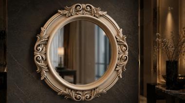 Decorative frames, framing Round frame with acanthus and spiral cartouches 3d model