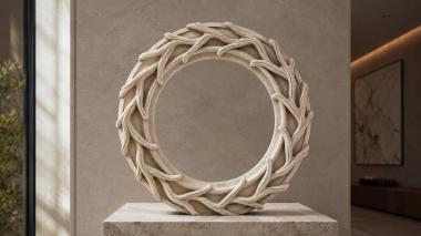 Decorative frames, framing Round frame with acanthus leaf 3d model