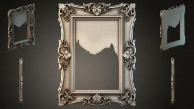 Decorative frames, framing Ornamental frame with acanthus scrolls and cartouche 3d model