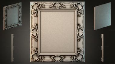 Decorative frames, framing Baroque frame with cartouches and scrolls 3d model