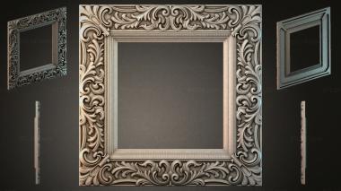 Decorative frames, framing Carved classic molding with acanthus leaf scrolls for frame 3d model