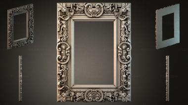 Decorative frames, framing Classic frame with angels and swirls 3d model