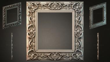 Decorative frames, framing Classic frame with volutes and acanthus 3d model