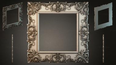 Decorative frames, framing Mirror frame with acanthus scrolls and palmettes 3d model