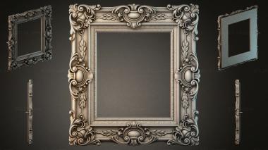 Decorative frames, framing Classic picture frames with scrolls and acanthus leaves 3d model