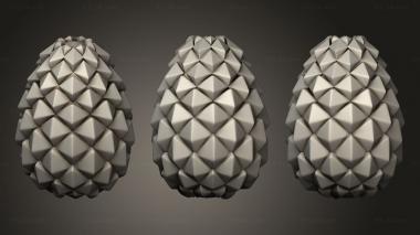 Finial The Cone Is Carved 3d model