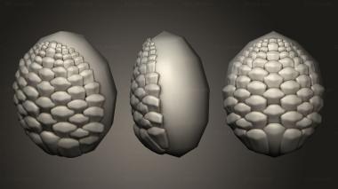 Finial The Cone Is Carved 3d model