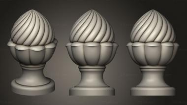 Finial Top of stairs 3d model