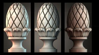 Finial Top of the column 3d model