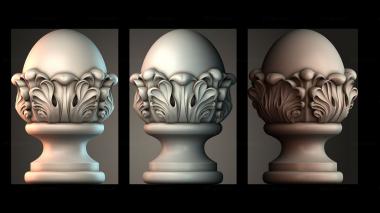 Finial Top of the column 3d model