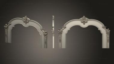 Headboard Headboard with pomeranian gable 3d model