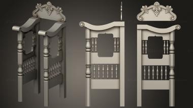 Headboard Stasidia tron 3d model