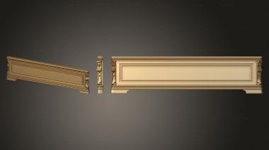 Headboard Foot of the bed of the bed 3d model