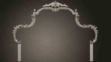 Headboard THE HEADBOARD is thin with openwork carvings 3d model
