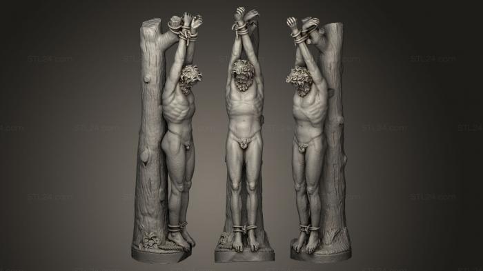 Statues antique and historical (Marsyas Group Marsyas, STKA_0426) 3D models for cnc