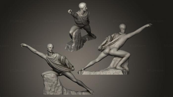 Статуи античные и исторические (Модель реставрации Niobid M3, STKA_0477) 3D модель для ЧПУ станка