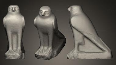 Bird figurines Granite Statue of Horus 3d model
