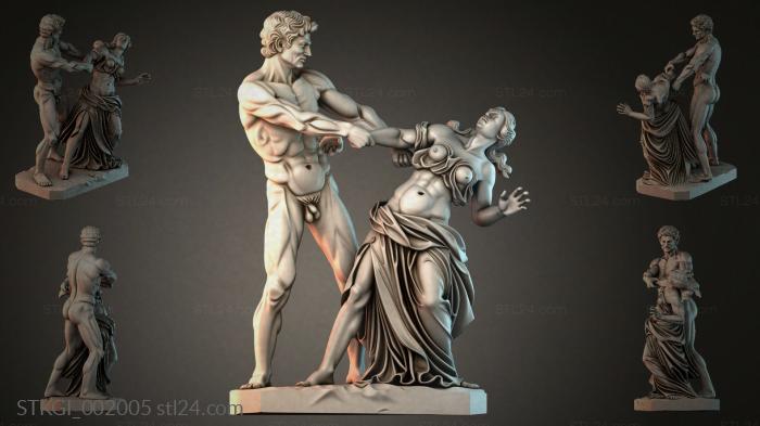 Статуэтки девушек (STKGI_002005) 3D модель для ЧПУ станка
