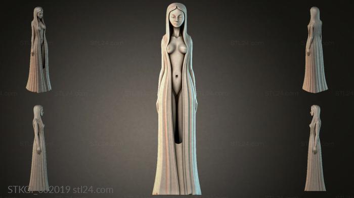 Статуэтки девушек (STKGI_002019) 3D модель для ЧПУ станка