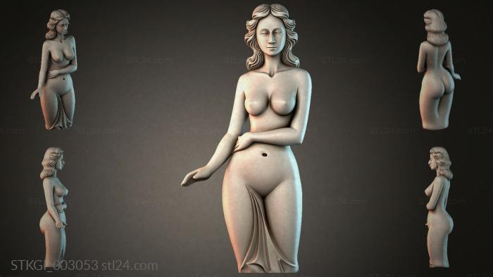 Статуэтки девушек (STKGI_003053) 3D модель для ЧПУ станка
