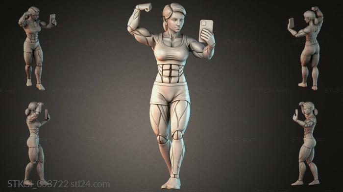 Статуэтки девушек (STKGI_003722) 3D модель для ЧПУ станка