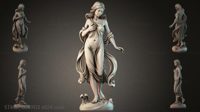 Статуэтки девушек (STKGI_003903) 3D модель для ЧПУ станка