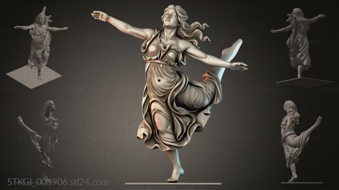 Статуэтки девушек (STKGI_003906) 3D модель для ЧПУ станка