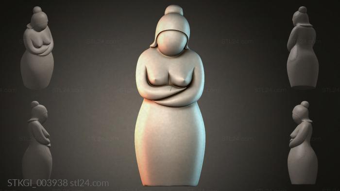 Статуэтки девушек (STKGI_003938) 3D модель для ЧПУ станка