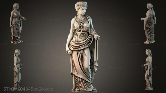 Статуэтки девушек (STKGI_004345) 3D модель для ЧПУ станка