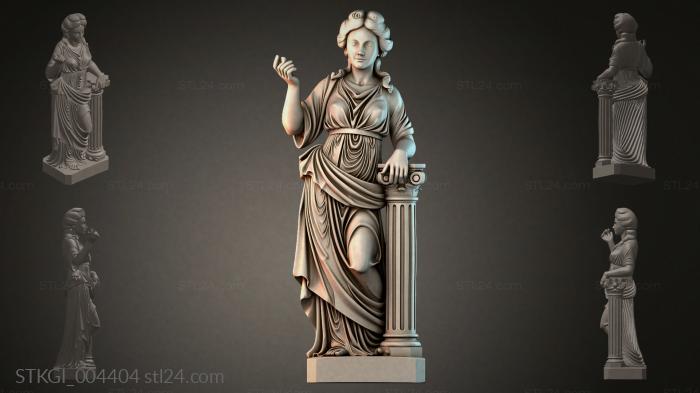 Статуэтки девушек (STKGI_004404) 3D модель для ЧПУ станка