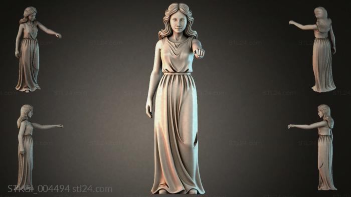 Статуэтки девушек (STKGI_004494) 3D модель для ЧПУ станка