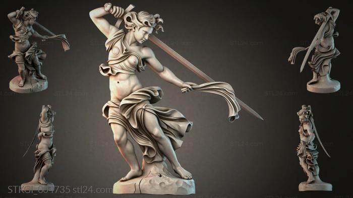 Статуэтки девушек (STKGI_004735) 3D модель для ЧПУ станка