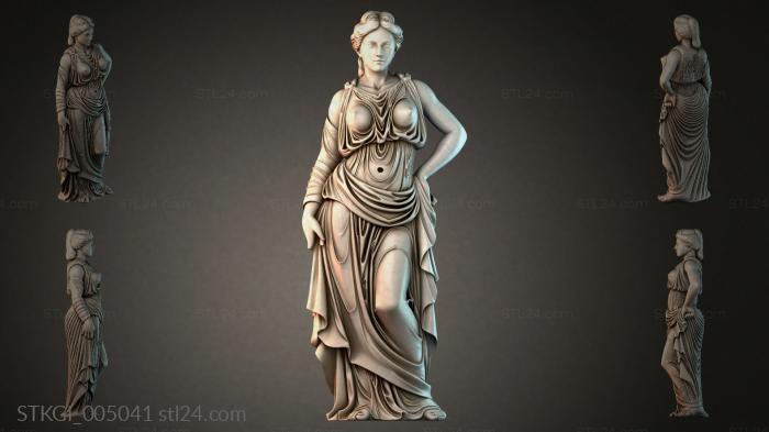 Статуэтки девушек (STKGI_005041) 3D модель для ЧПУ станка
