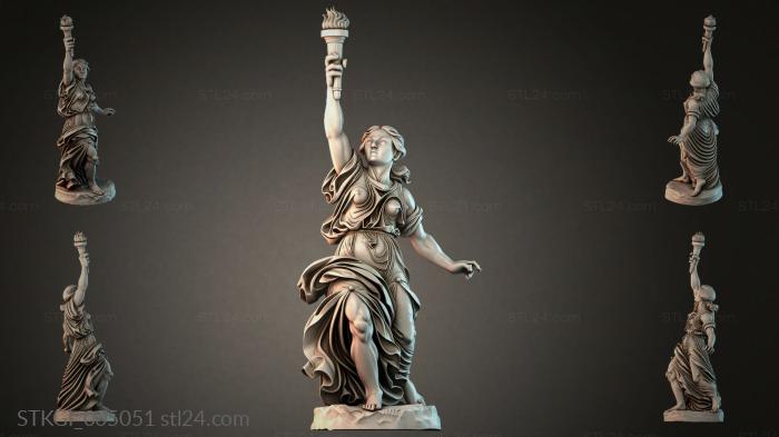Статуэтки девушек (STKGI_005051) 3D модель для ЧПУ станка