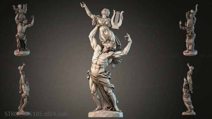 Статуэтки девушек (STKGI_005185) 3D модель для ЧПУ станка