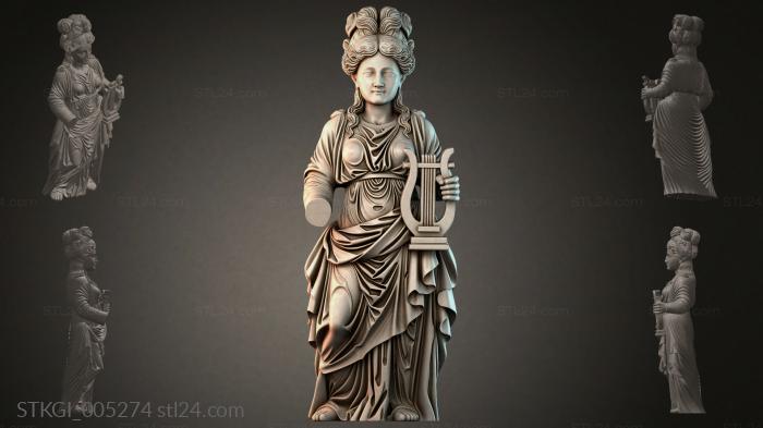 Статуэтки девушек (STKGI_005274) 3D модель для ЧПУ станка