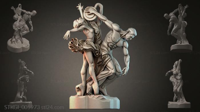 Статуэтки девушек (STKGI_005973) 3D модель для ЧПУ станка