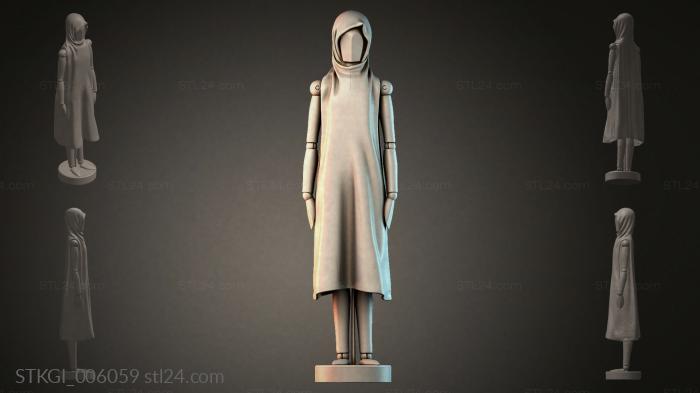 Статуэтки девушек (STKGI_006059) 3D модель для ЧПУ станка