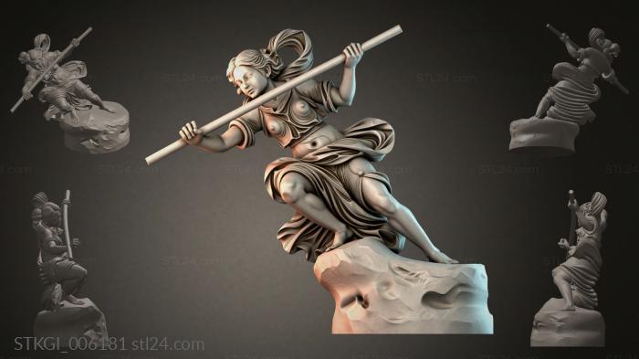 Статуэтки девушек (STKGI_006181) 3D модель для ЧПУ станка